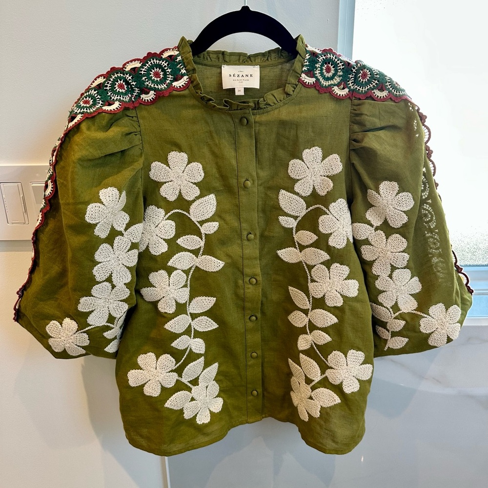 Sézane Anton blouse size 2 US / 34 EU